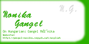 monika gangel business card